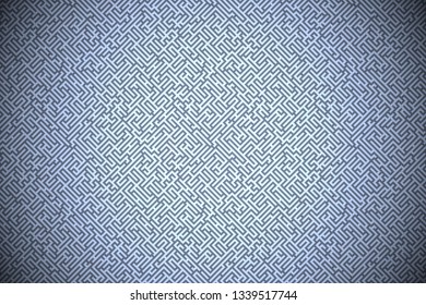 Striped seamless geomitrical pattern. Stylish monochrome trellis. Sacred geometry background. Square grid. Maze.