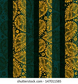 striped seamless paisley pattern