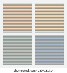 Striped Seamless Pattern in 4 Vintage Color Variations