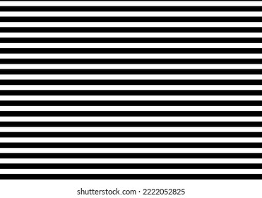 Striped seamless pattern background with horizontal line. Black and white fashion graphics design. 