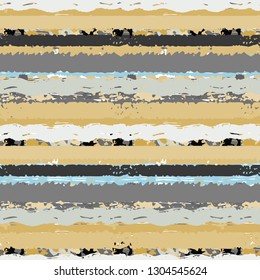 Striped seamless pattern. Brush strokes, lines. Abstract background. Grunge print. Fabric design, wallpaper  
