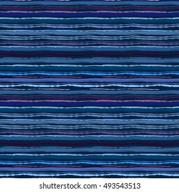 Striped seamless pattern. Brush strokes, lines, stripes. Watercolor painting. Art abstract. Distressed. Background texture. Vector design