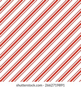 Striped seamless pattern for Christmas.Diagonal stripes lines abstract repeat pattern in red isolated on background.Vector illustration background wallpaper for fabric and prints.