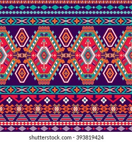 Striped seamless pattern. Colorful aztec wallpaper. Tribal Navajo backdrop. 
