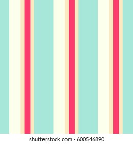 Striped seamless pattern. Colorful line vector background. Pastel tones of vertical stripes.