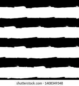 Striped seamless pattern. Hand drawing, brushes, blots. Modern textures. Original background