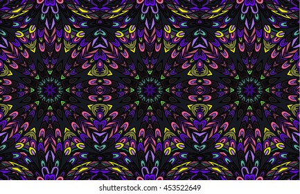 Striped seamless pattern. Original colorful border