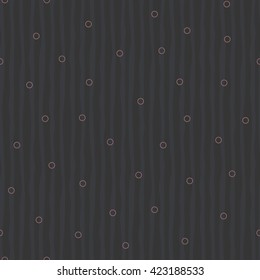 Striped seamless pattern with round elements