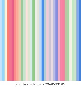 Striped seamless pattern. Vector print from vertical stripes. 