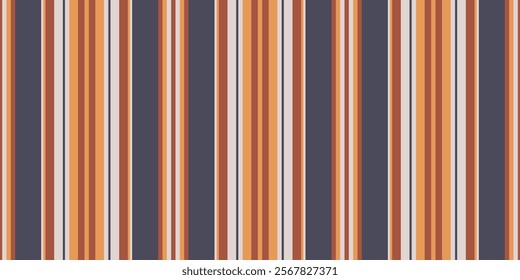 Striped seamless pattern. Warm earthy tones and muted grey vertical stripes create a versatile background ideal for website banners, textile design, packaging, and more.