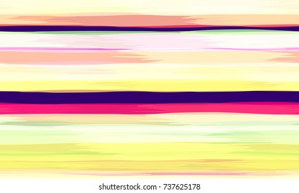 Striped Seamless Pattern in Watercolor Style. Hand Drawn Pattern with Stripes. Fashion Design. Cover, Fabric, Ad Design Texture. Holiday Seamless Background