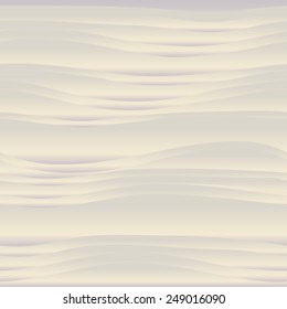 Striped seamless texture. Wavy background. 3D Vector interior wall panel pattern. Vector white background of abstract waves.