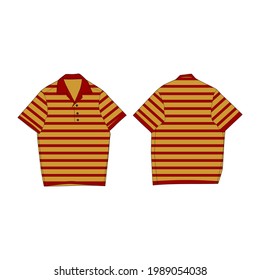 Striped Shirt, Color is Red and Orange, New Style, Commercial Use