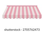 Striped shop tent canopy shop pattern. Vector