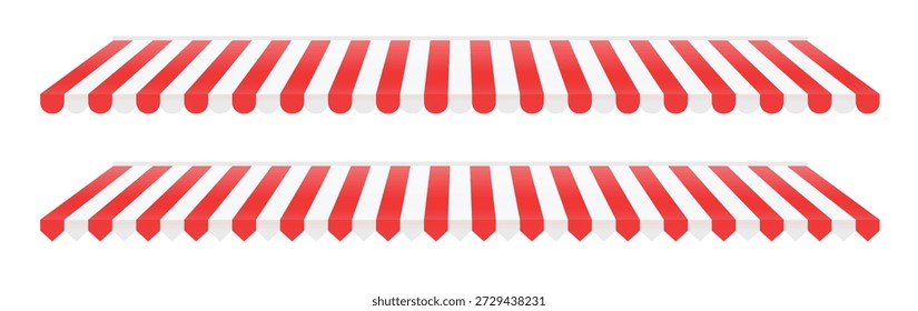 Conjunto de carpa de la tienda a rayas Patrón de toldo de tienda 