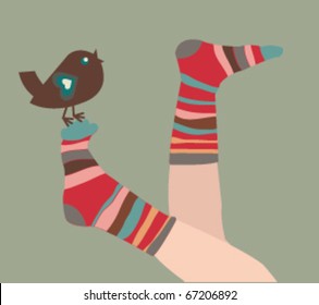  striped socks