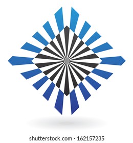 Abstraktes Striptes quadratisches Symbol