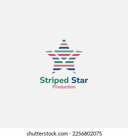 A striped star logo suitable for the film industry.