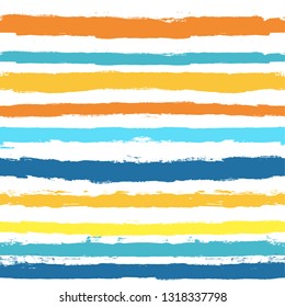 Striped Summer Seamless pattern. vector Paint Lines background. ink brush strokes. colorful stripes for swimming close, T-shirt, Modern hipster paintbrush line. spring geometric stripes backdrop