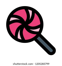 striped sweet lollipop
