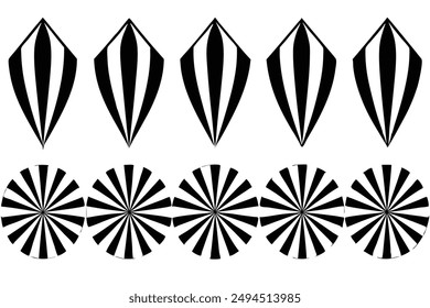 Striped Symphony Pattern line art minimalist geometric illustration