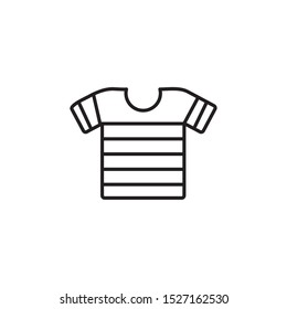 striped t shirt summer icon line illustration design