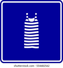 striped tank top sign