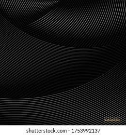 Textura a rayas, fondo diagonal retorcido abstracto, textura de líneas onduladas. Nuevo estilo para su diseño de negocio, plantilla vectorial para sus ideas