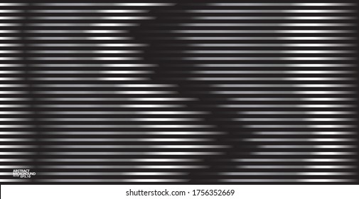 Striped texture, Abstract warped Diagonal Striped Background, wave lines texture. Brand new style for your business design, vector template for your ideas