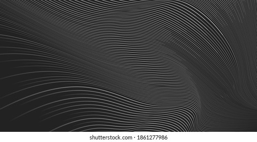 Striped texture, Abstract warped Diagonal Striped Background, wave lines texture. Brand new style for your business design, vector template for your ideas
