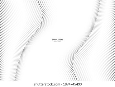 Striped texture, Abstract warped Diagonal Striped Background, wave lines texture. Brand new style for your business design, vector template for your ideas