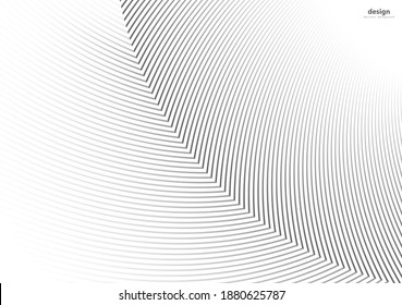 Striped texture, Abstract warped Diagonal Striped Background, wave lines texture. Brand new style for your business design, vector template for your ideas