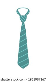 striped tie on white background