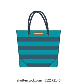 Striped Tote Bag Template