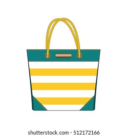 Striped Tote Bag Template