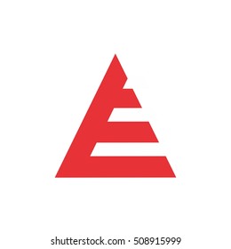 striped triangle logo