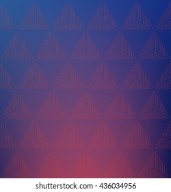 striped triangle pattern on color gradient background. pattern can be tilled seamlessly. 
