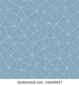 Striped triangle puzzle mosaic background - vector design