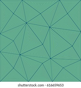 Striped triangle puzzle mosaic background - vector design