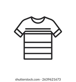 Striped t-shirt apparel fashion design style clothing graphic