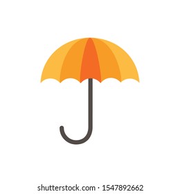 Striped umbrella design, Summer vacation weather protection parasol and season theme Vector illustration