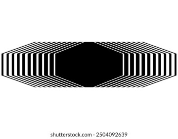 Striped vector pattern. Abstract background of broken black lines on a white background with space for text. Modern design element. Sports pattern. Modern vector frame. Vector stripe. border