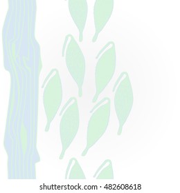    striped  vertical  pattern with  stylized    fruits . Hand drawn.