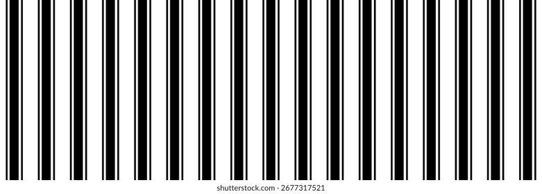 Imagem de vetor de padrão listrado vertical sem costura, isolado no fundo branco, conceito minimalista, moderno e elegante, pode ser para fundo, cartaz