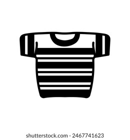 Chaleco de rayas Icono aislado, Ilustración vectorial