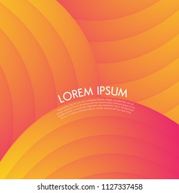 Striped vibrant gradient orange red - abstract background