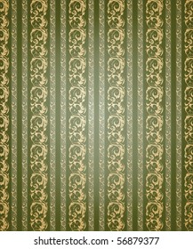 Striped wallpaper pattern, vector