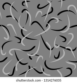 Striped wave seamless pattern. Fashion graphic background design. Modern stylish abstract texture. Design monochrome template for prints, textiles, wrapping, wallpaper, website. Vector illustration