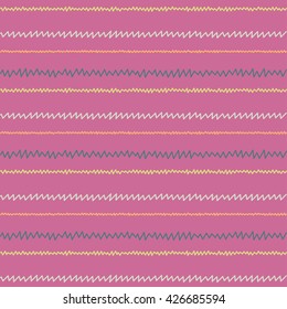 striped waves pattern. Hand painted with oil pastel crayons. Red stripes on white background. Design element for printables, wallpaper, baby shower invitation, birthday card, scrapbooking etc