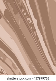 Striped wavy background in earth tone colour. Vector illustration.